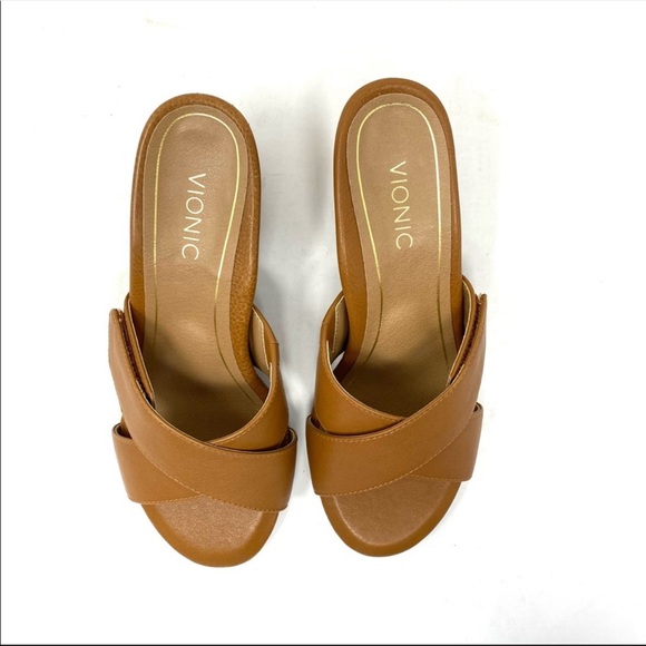 Vionic LORNE SLIDE SANDAL Saddle - Picture 4 of 8